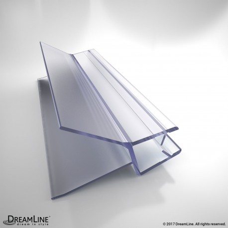 DreamLine H009A1-10, Clear Bottom Sweep Vinyl (pre-cut), 29 1/8 in. Length, for 3/8 in. (10 mm.) Glass Shower Door