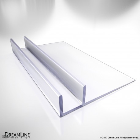 DreamLine JT038-12, Clear Vinyl Seal, 96 in. Length, for 1/2 in. (12 mm.) Glass Shower Door