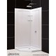 SlimLine 36 - 42 in. x 36 - 42 in. Neo-Angle Shower Base and QWALL-4 Shower Backwall Kit