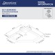 SlimLine 36 - 42 in. x 36 - 42 in. Neo-Angle Shower Base and QWALL-4 Shower Backwall Kit