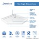 SlimLine 36 - 42 in. x 36 - 42 in. Neo-Angle Shower Base and QWALL-4 Shower Backwall Kit