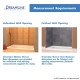 SlimLine 36 - 42 in. x 36 - 42 in. Neo-Angle Shower Base and QWALL-4 Shower Backwall Kit
