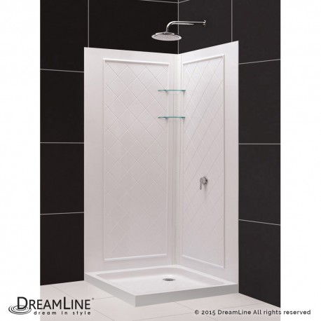 QWALL-4 Shower Base and Backwalls