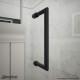 Unidoor 53 - 61 Hinged Shower Door with Glass Shelves
