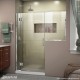 Unidoor-X 53 - 60 1/2 Hinged Shower Door