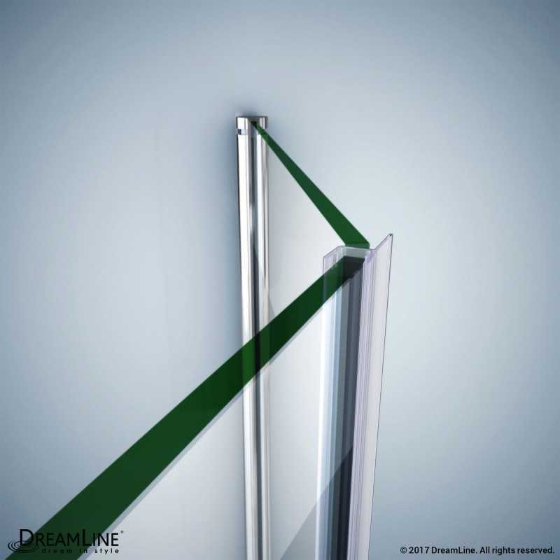 DreamLine 309B3-6, Clear Vinyl Seal with a Flexible Fin, 76 in